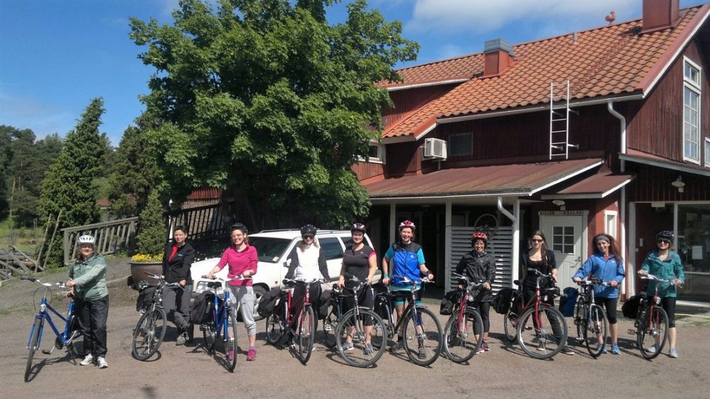 Group picture of bicycle conference
