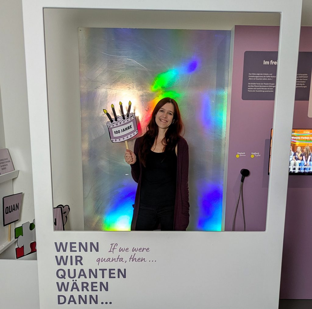 Sabrina Patsch in der Ausstellung "Was zum Quant?"